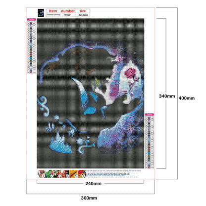 Silhouette Beast - Full Square Drill Diamond Painting 30*40CM