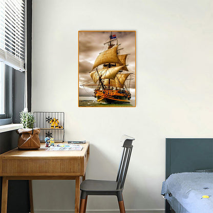 Sailboat At Sea - Full Square Drill Diamond Painting 30*40CM