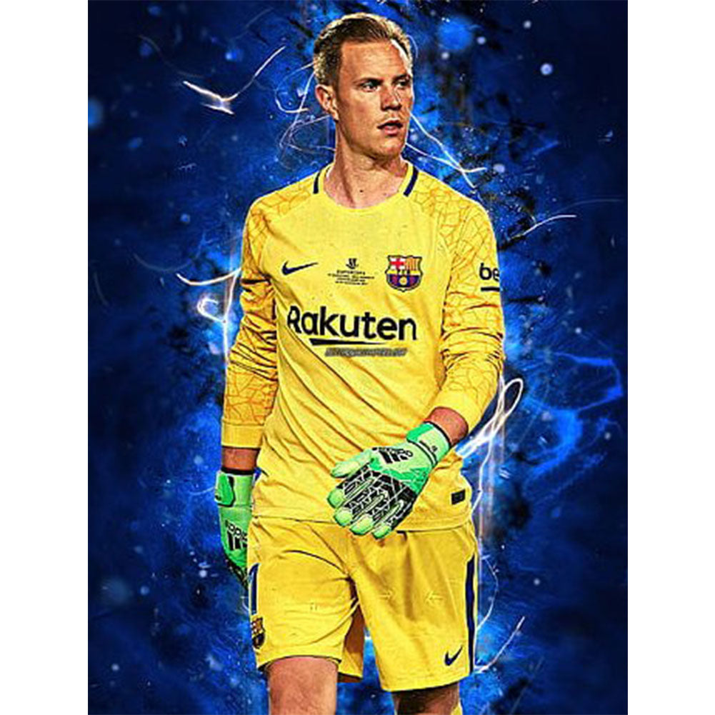 Ter Stegen - Full Round Drill Diamond Painting 30*40CM
