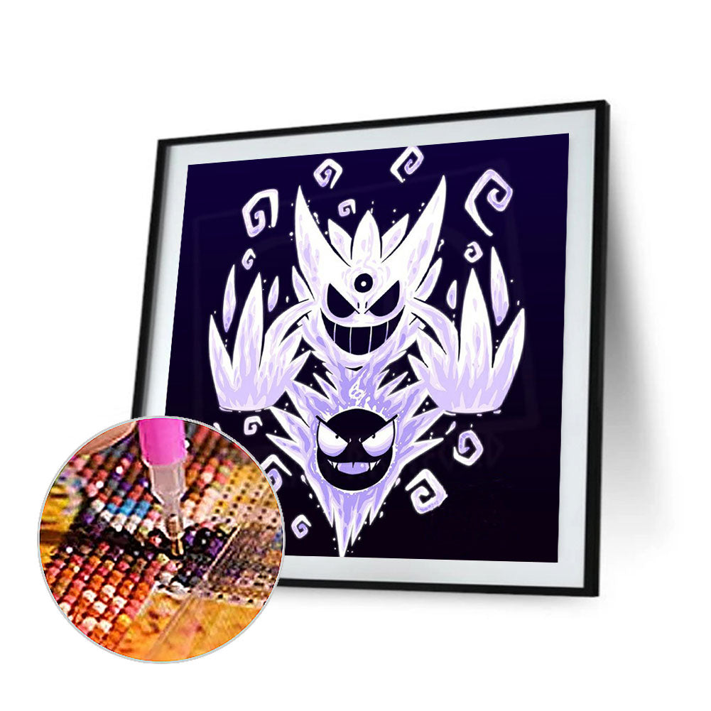 Pok¨¦mon Ghosts - Full Round Drill Diamond Painting 40*40CM