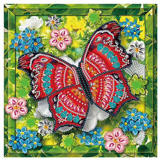 Butterfly - Special Shaped Drill Diamond Paiting 30*30CM