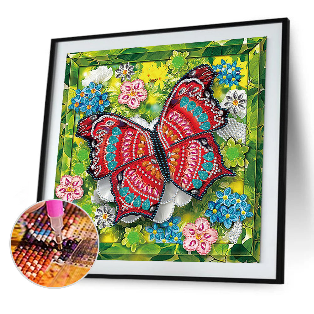 Butterfly - Special Shaped Drill Diamond Paiting 30*30CM