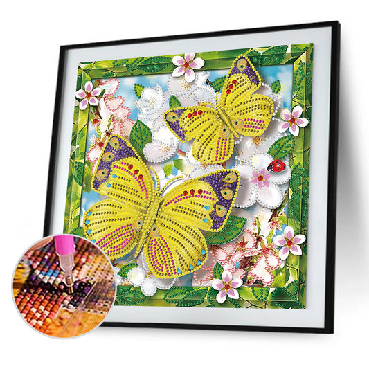 Butterfly - Special Shaped Drill Diamond Paiting 30*30CM