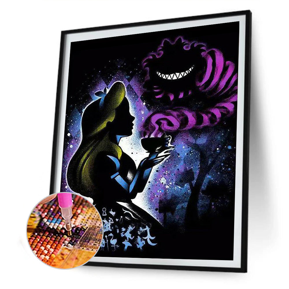 Silhouette Cartoon - Full Square Drill Diamond Painting 40*50CM