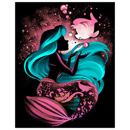 Silhouette Cartoon - Full Square Drill Diamond Painting 40*50CM