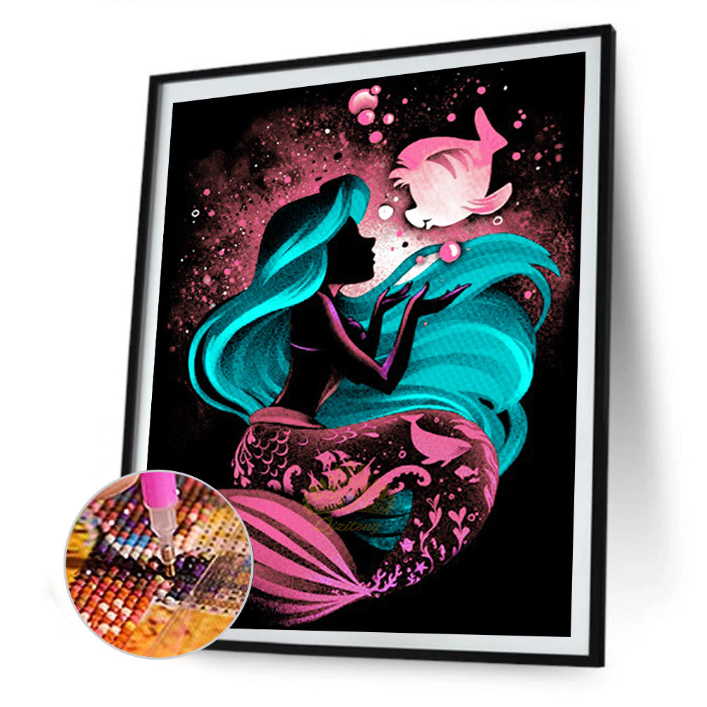 Silhouette Cartoon - Full Square Drill Diamond Painting 40*50CM