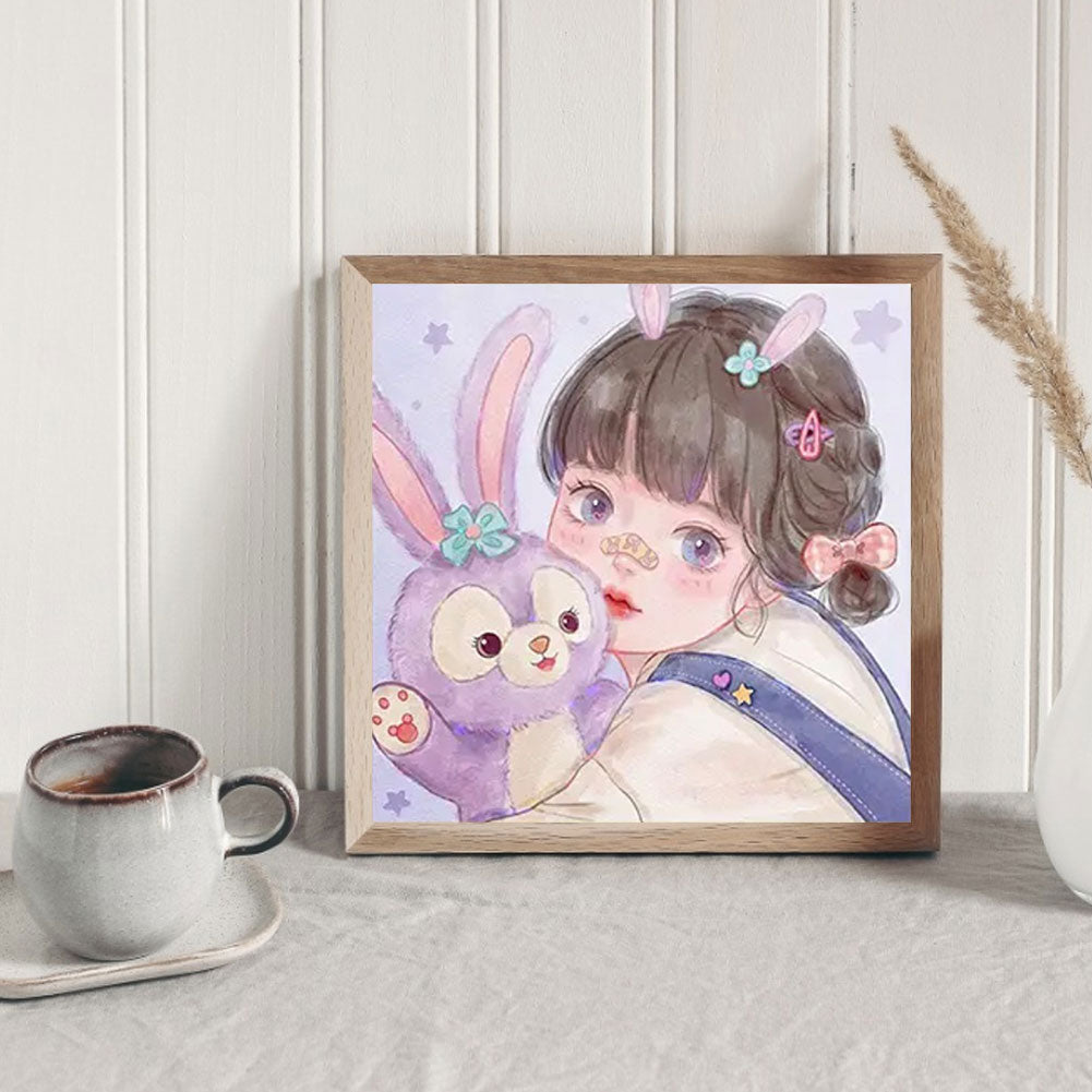 Cute Little Girl - Full Round Drill Diamond Painting 40*40CM