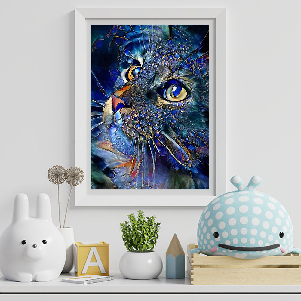 Artist Cat - Full Square Drill Diamond Painting 50*60CM