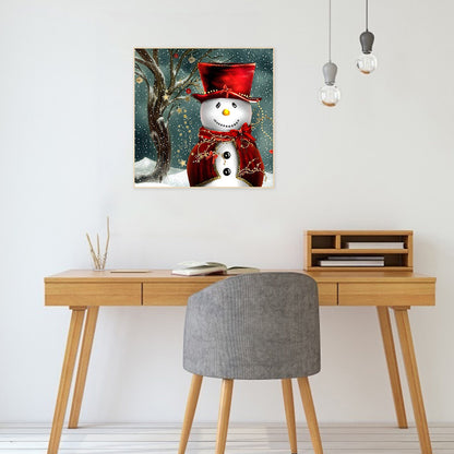 Snowman - Full Square Drill Diamond Painting 30*30CM