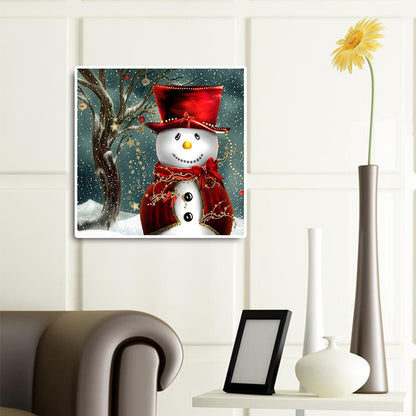 Snowman - Full Square Drill Diamond Painting 30*30CM