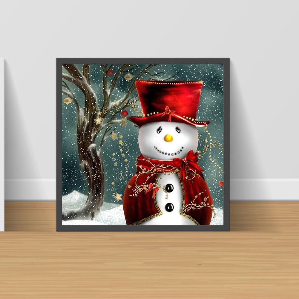 Snowman - Full Square Drill Diamond Painting 30*30CM