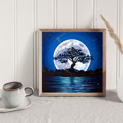 Moon Tree - Full Square Drill Diamond Painting 30*30CM