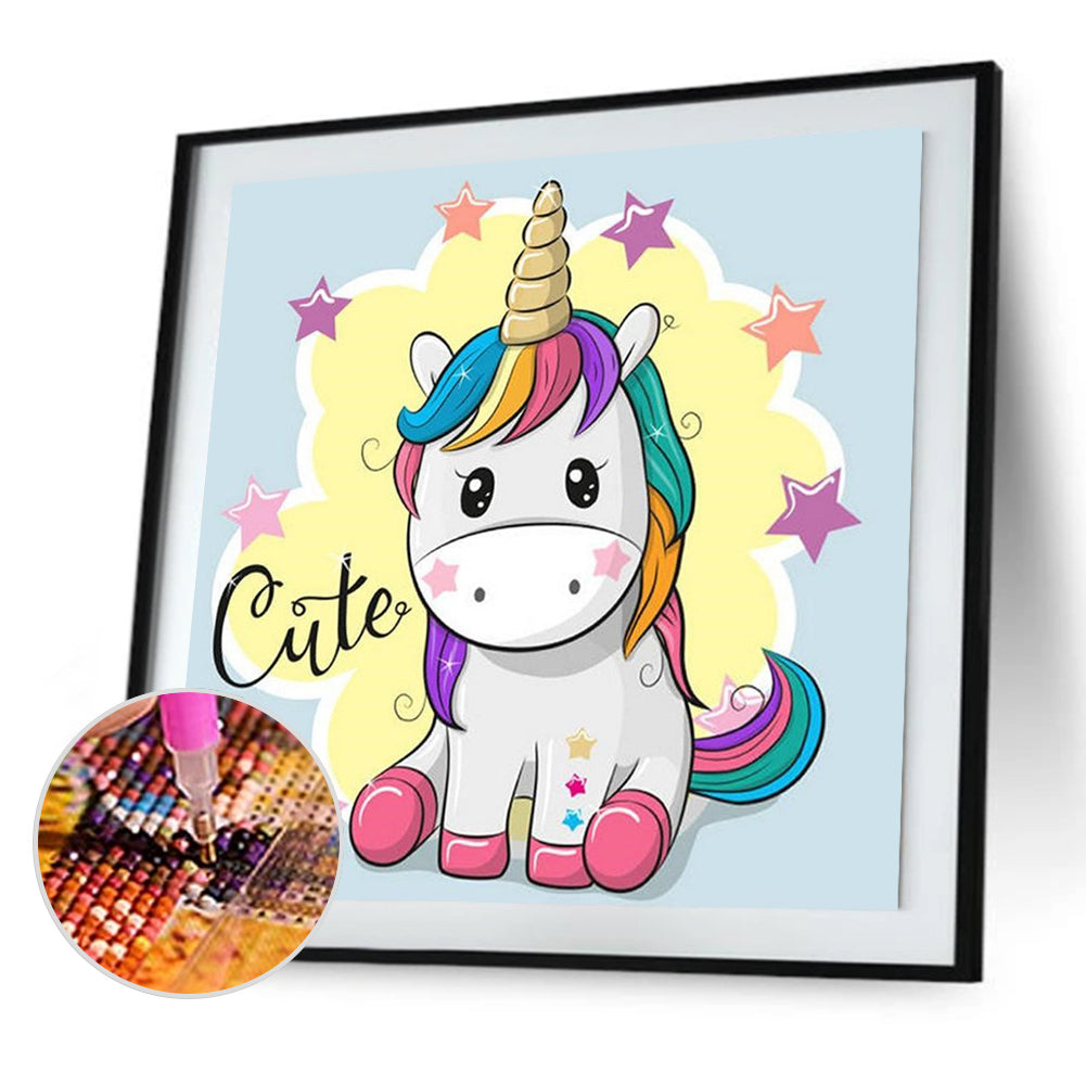 Unicorn - Full Square Drill Diamond Painting 30*30CM