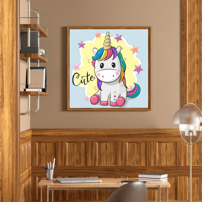 Unicorn - Full Square Drill Diamond Painting 30*30CM