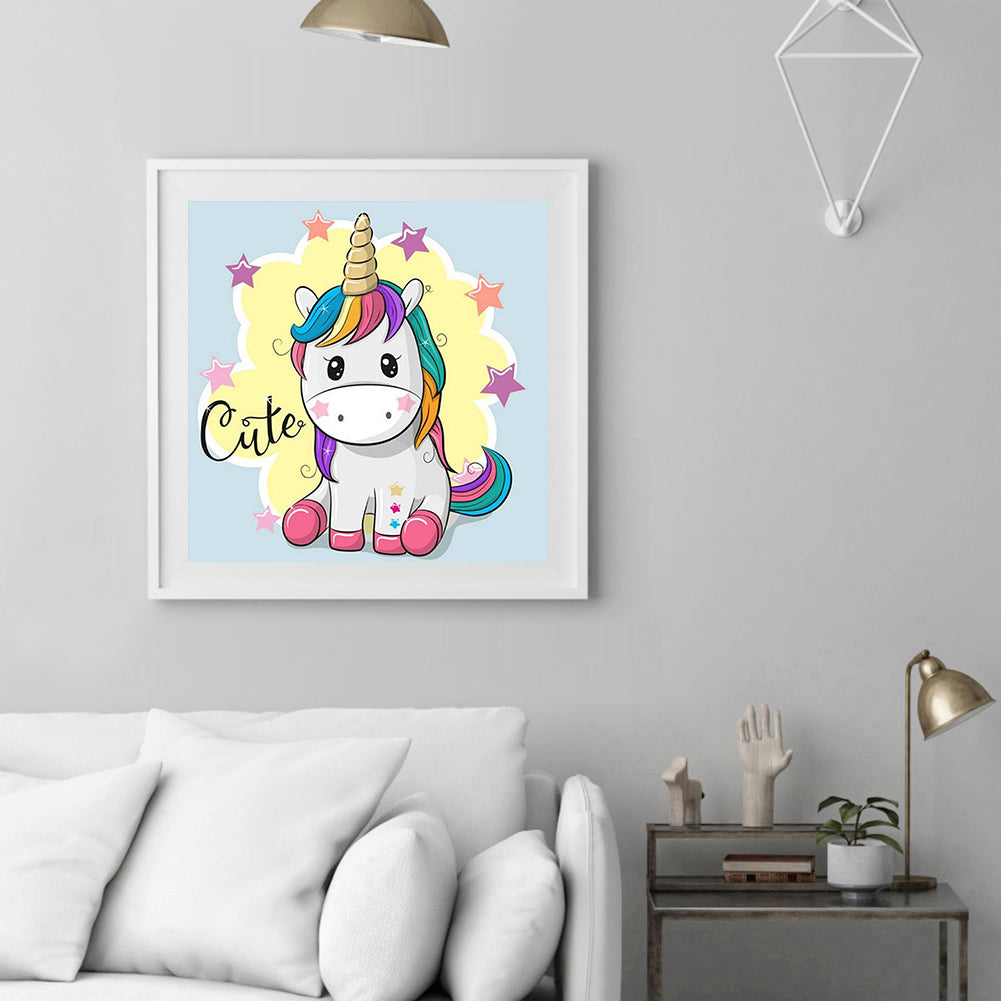 Unicorn - Full Square Drill Diamond Painting 30*30CM