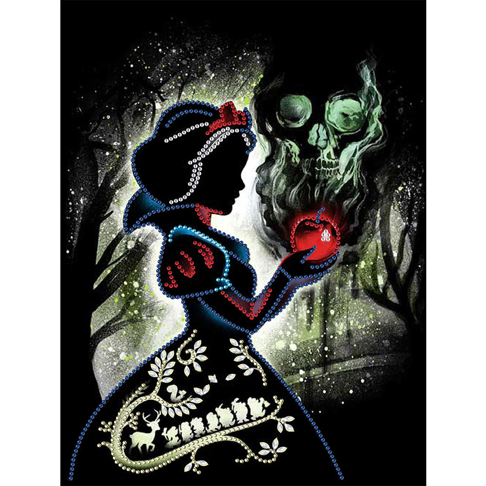 Disney Princess Silhouette - Special Shaped Drill Diamond Paiting 30*40CM
