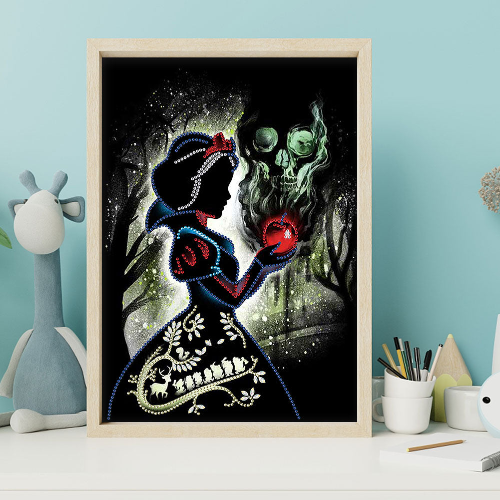 Disney Princess Silhouette - Special Shaped Drill Diamond Paiting 30*40CM