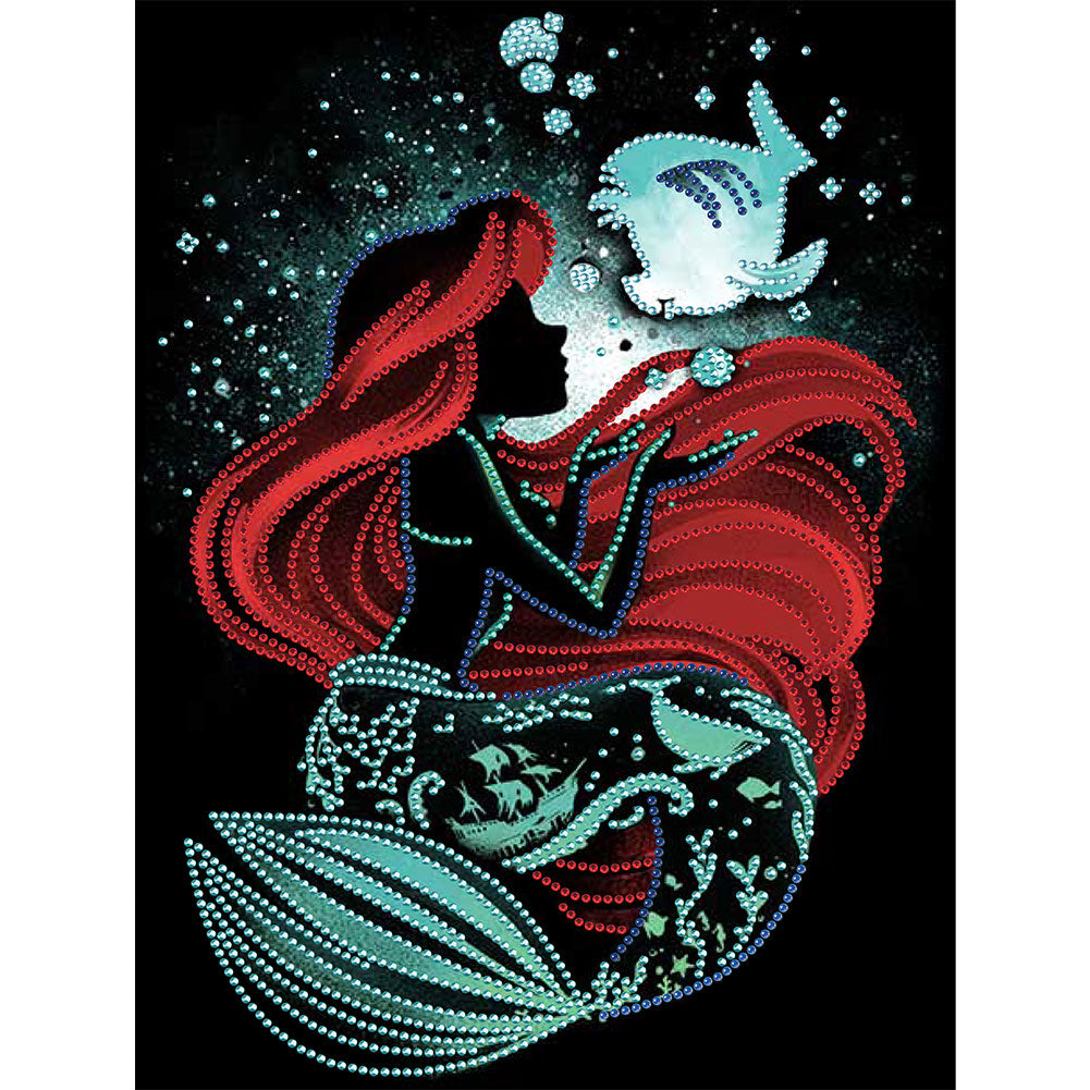 Disney Princess Silhouette - Special Shaped Drill Diamond Paiting 30*40CM