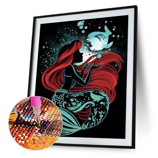 Disney Princess Silhouette - Special Shaped Drill Diamond Paiting 30*40CM