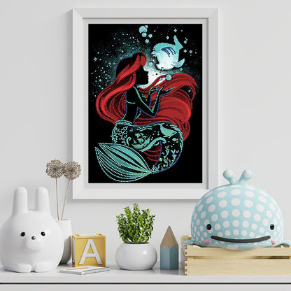 Disney Princess Silhouette - Special Shaped Drill Diamond Paiting 30*40CM