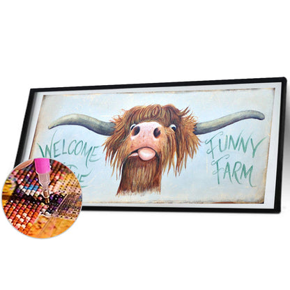 Fun Yak - Full Round Drill Diamond Painting 80*30CM