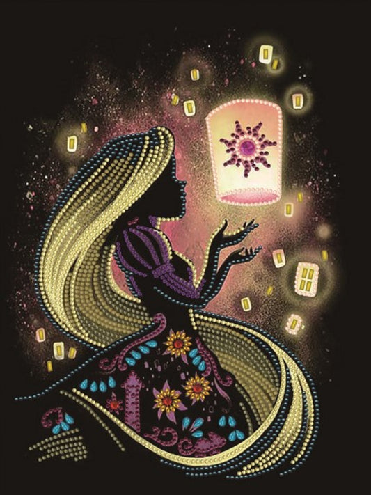 Silhouette Princess - Special Shaped Drill Diamond Paiting 30*40CM