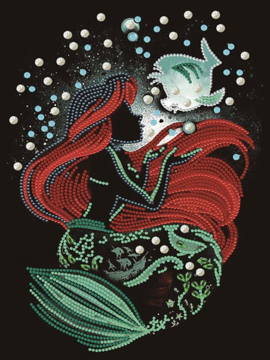 Silhouette Princess - Special Shaped Drill Diamond Paiting 30*40CM