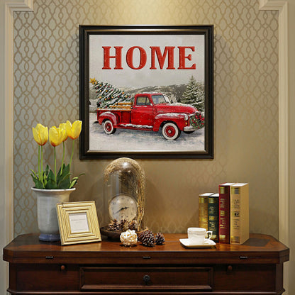 Red Car - Full Square Drill Diamond Painting 30*30CM