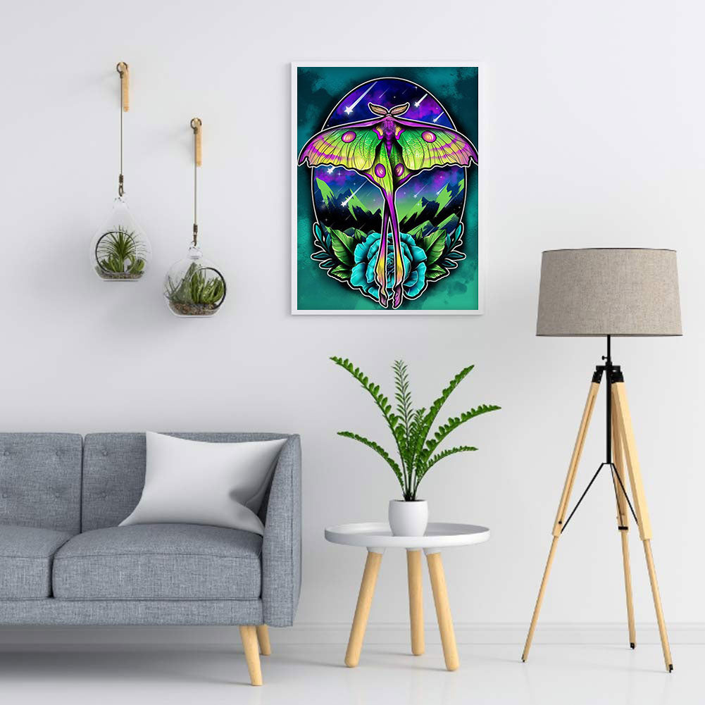 Flowers And Insects - Full Round Drill Diamond Painting 30*40CM