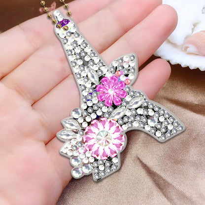 Diamond Painting Keychain DIY Double-sided Special-shaped Drill Key Ring Pendant