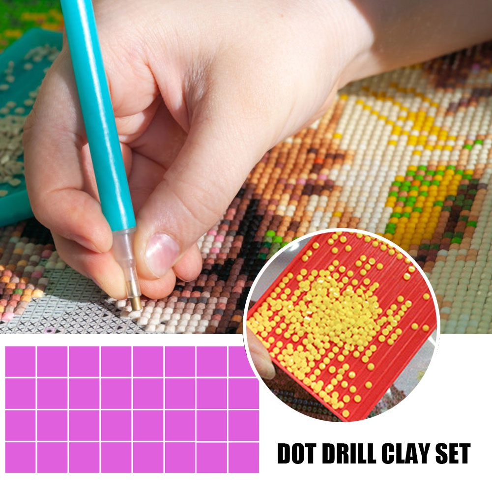 Boxed Diamond Painting Spot Drilling Clay Point Drill Pen DIY Color Clay Mud