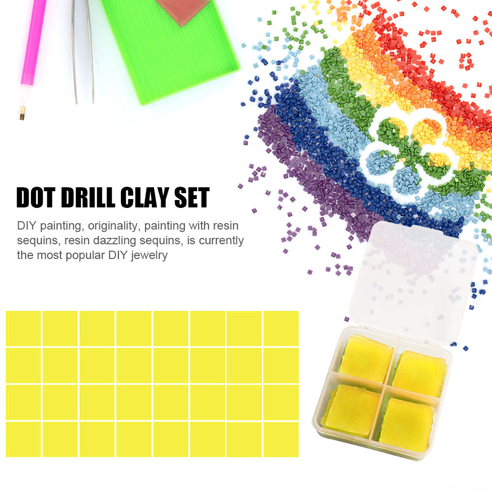 Boxed Diamond Painting Spot Drilling Clay Point Drill Pen DIY Color Clay Mud