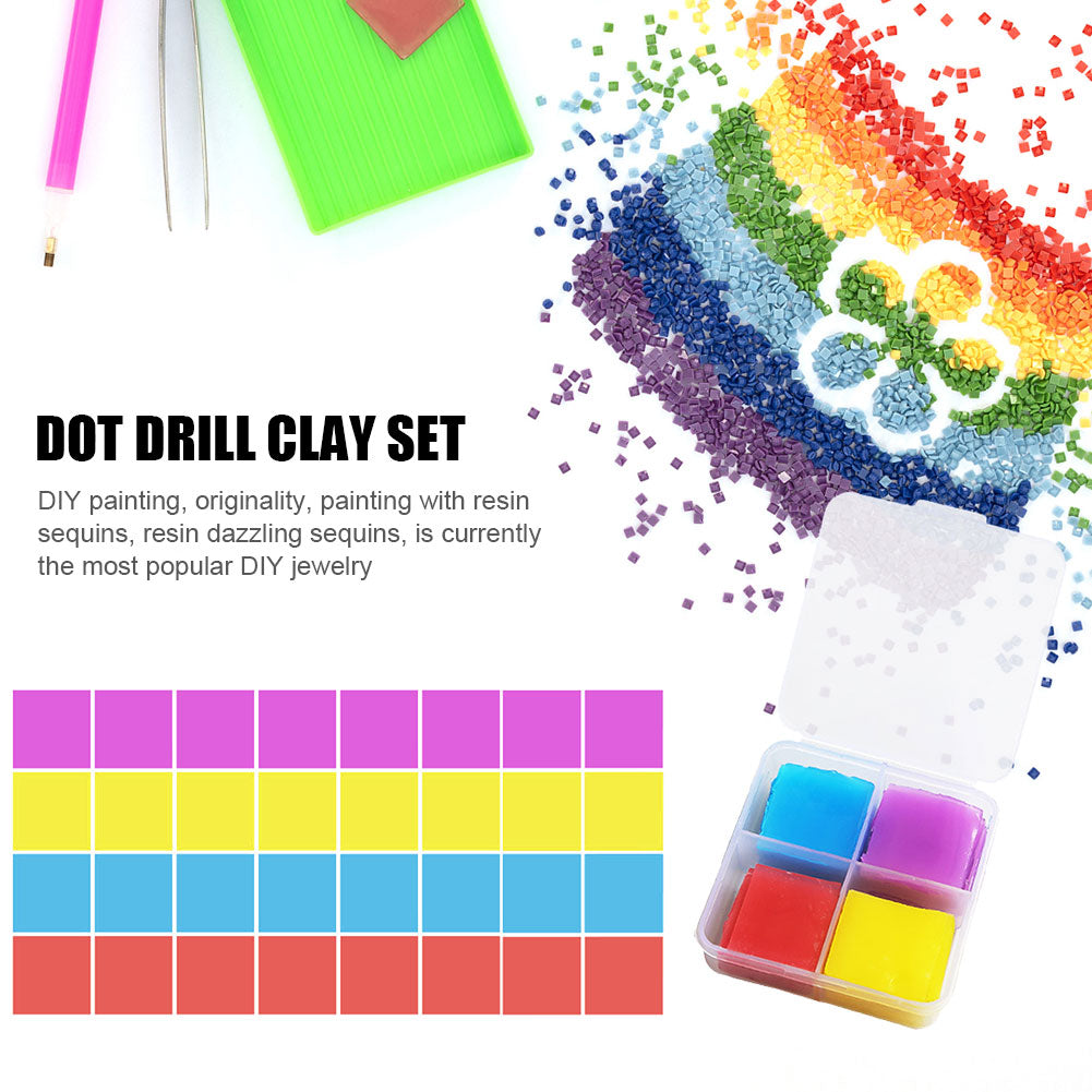 Boxed Diamond Painting Spot Drilling Clay Point Drill Pen DIY Color Clay Mud