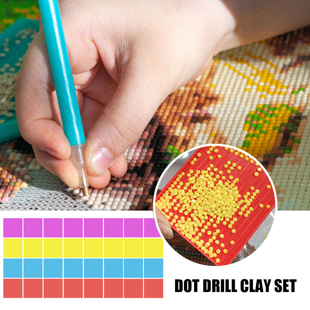 Boxed Diamond Painting Spot Drilling Clay Point Drill Pen DIY Color Clay Mud