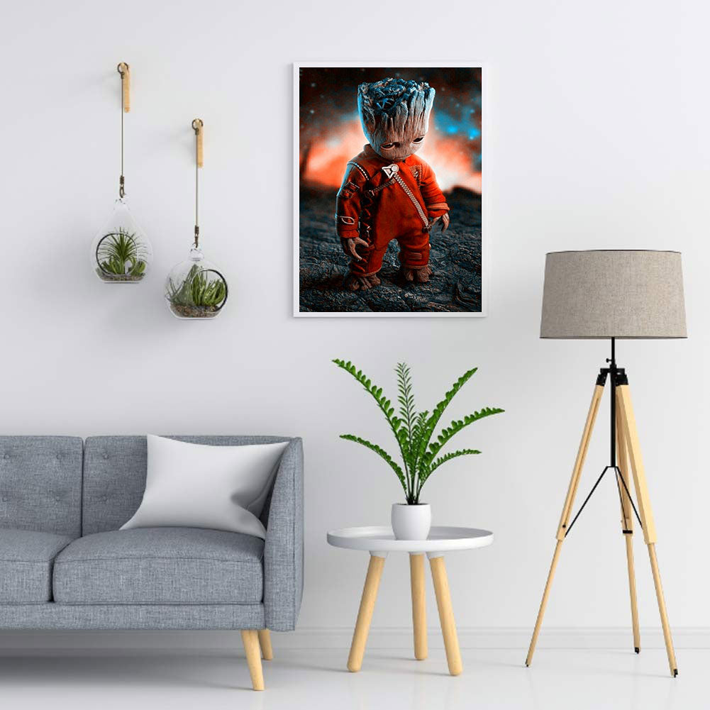 Sad Groot - Full Round Drill Diamond Painting 50*60CM