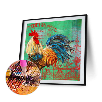 Rooster - Full Round Drill Diamond Painting 40*40CM