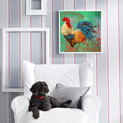 Rooster - Full Round Drill Diamond Painting 40*40CM