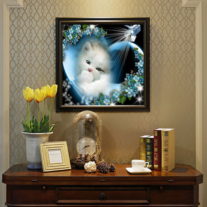 Loving Cat Photo Stickers - Full Square Drill Diamond Painting 50*50CM