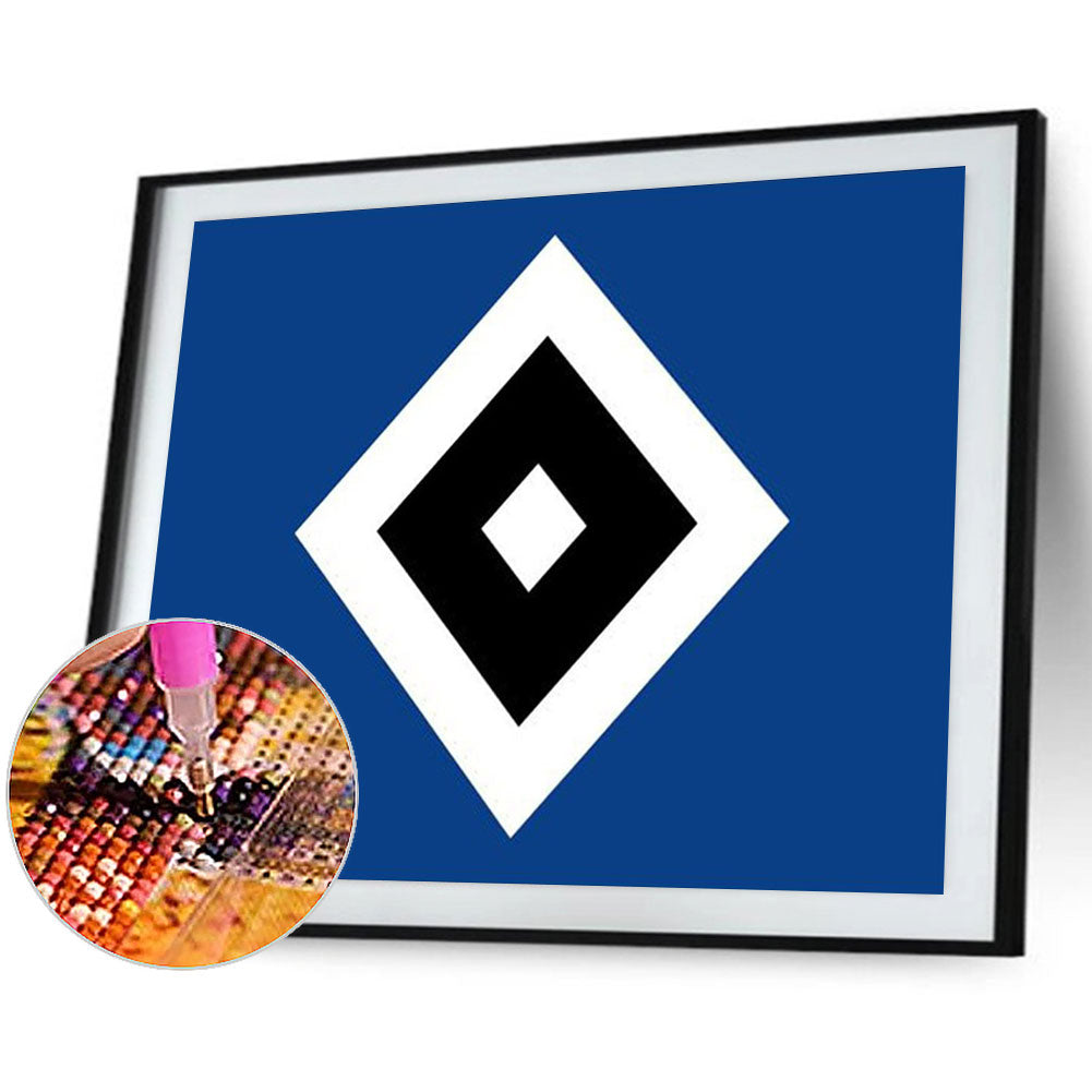 Hamburg Football Logo - Full Square Drill Diamond Painting 40*30CM