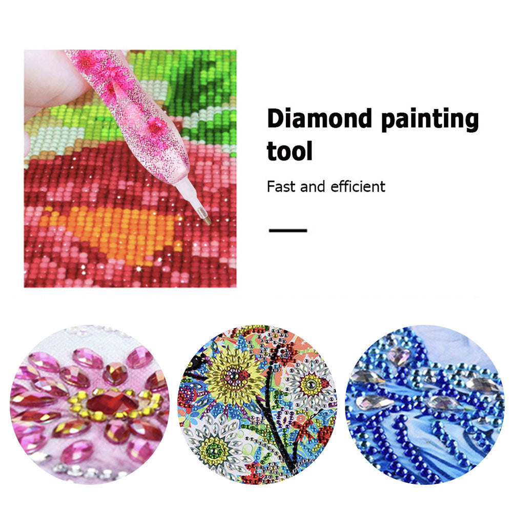 Flower Pattern Diamond Painting Tool Rhinestone Diamond Art for Diamond Painting