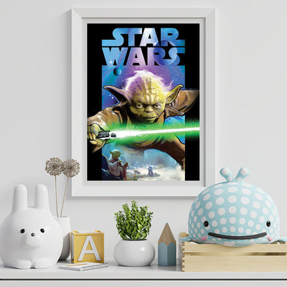 Star Wars Master Yoda - Full Round Drill Diamond Painting 30*40CM