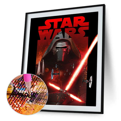 Star Wars The Force Awakens Kylo Ren - Full Round Drill Diamond Painting 30*40CM