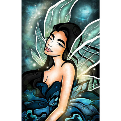 Winged Angel Girl - Full Round Drill Diamond Painting 30*50CM