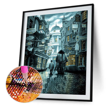 Lonely City Back View - Full Square Drill Diamond Painting 40*50CM