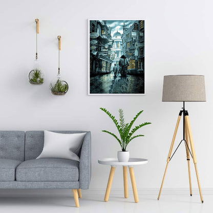 Lonely City Back View - Full Square Drill Diamond Painting 40*50CM