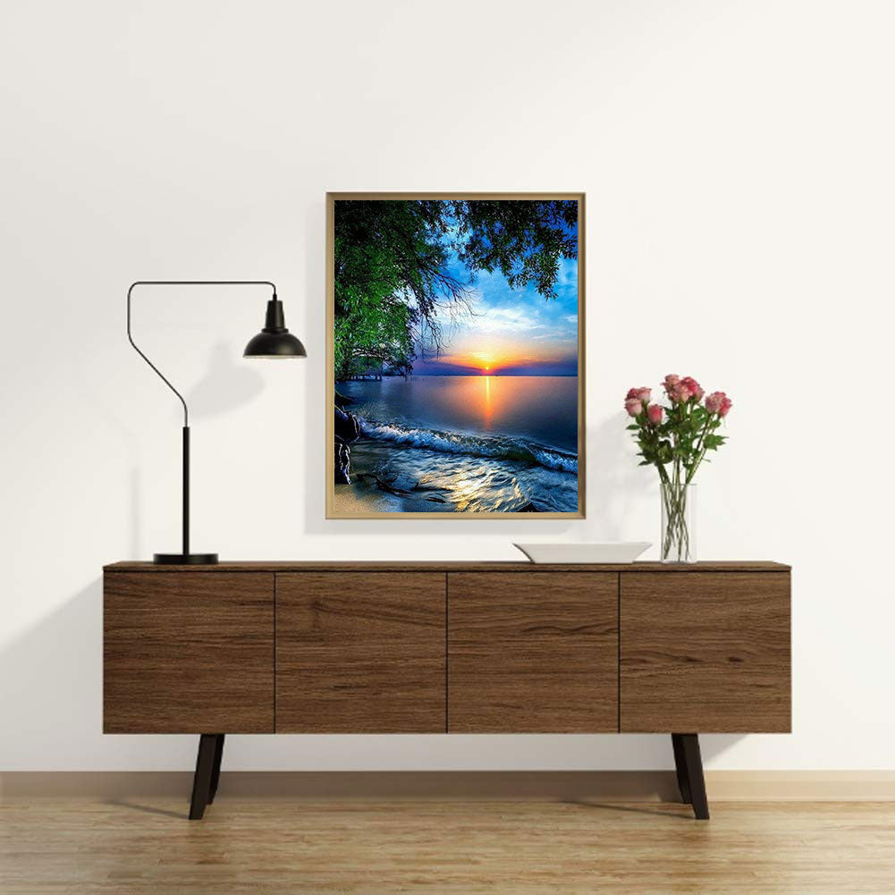 Sunset Sunset - Full Square Drill Diamond Painting 40*50CM