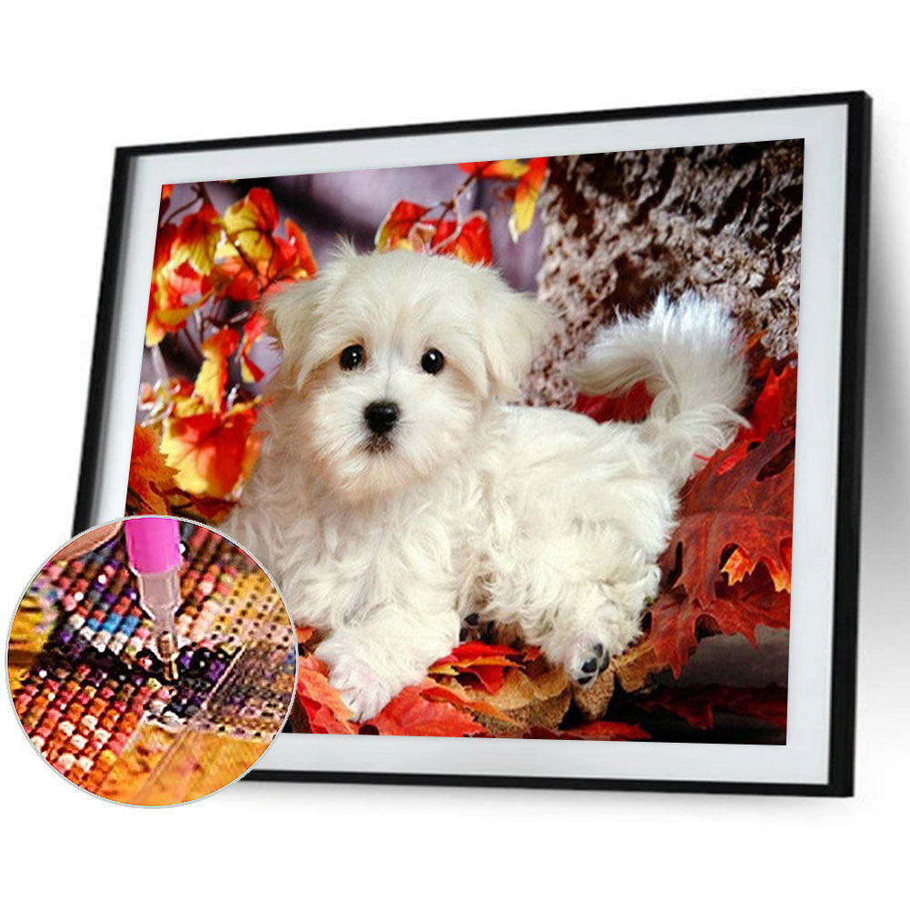 West Highland White Terrier - Full Round Drill Diamond Painting 40*30CM