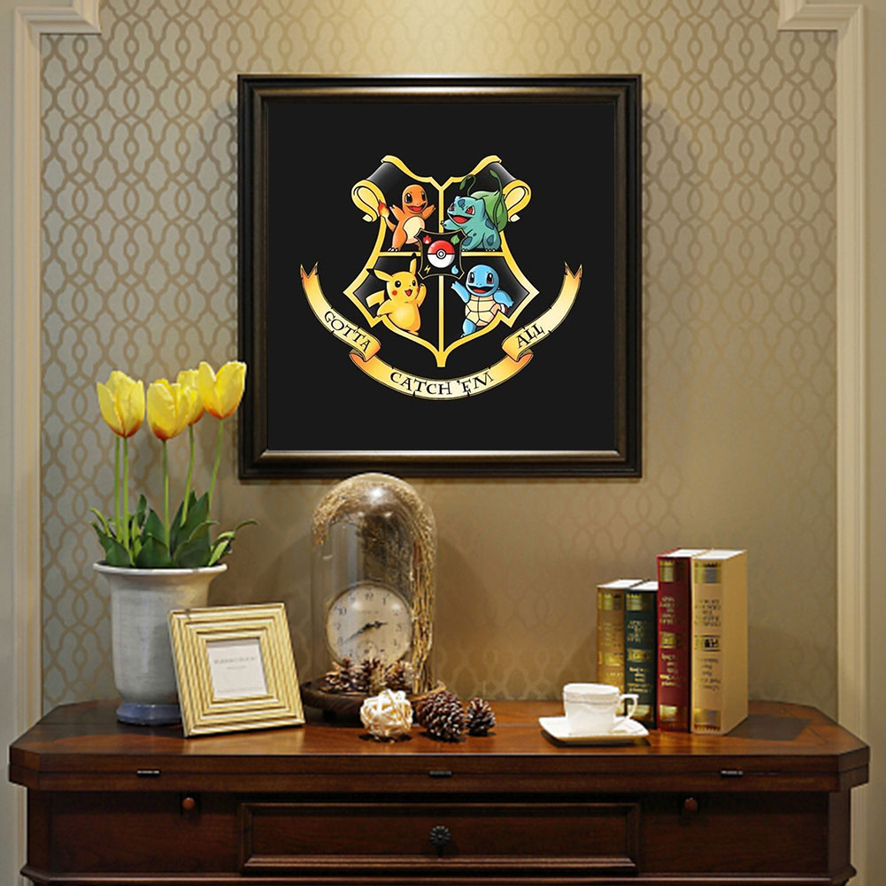 Hogwarts Coat Of Arms - Full Round Drill Diamond Painting 40*40CM
