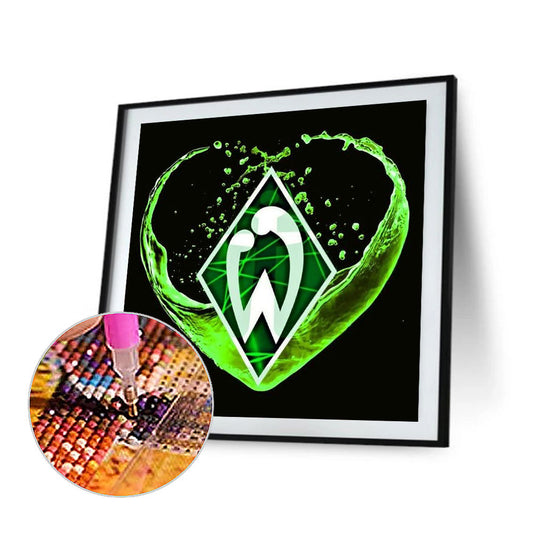 Werder Bremen Football Team Logo - Full Round Drill Diamond Painting 50*50CM
