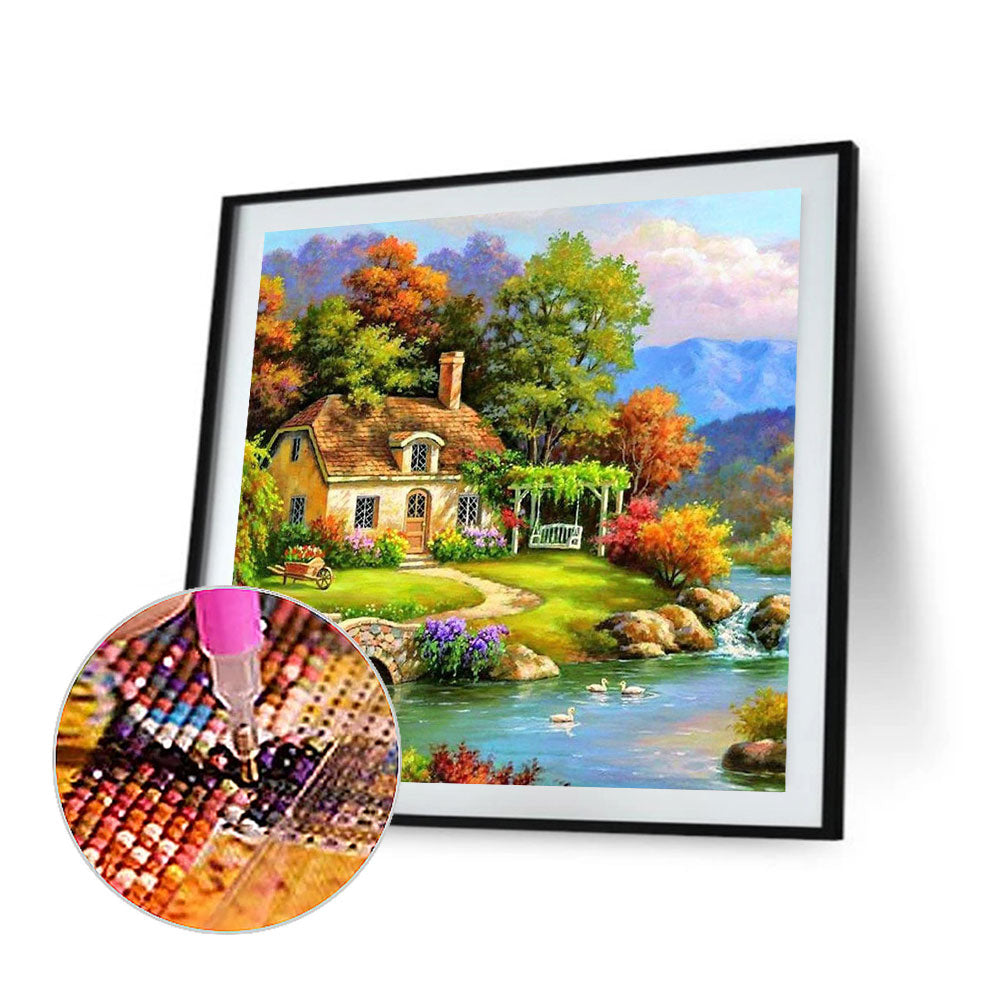 Garden House - Full Square Drill Diamond Painting 30*30CM